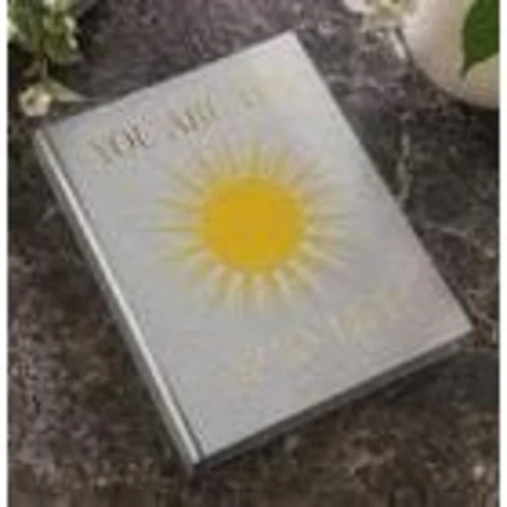 Sunshine Coffee Table Photo Album, Beige Cloth Keepsake Memory Book